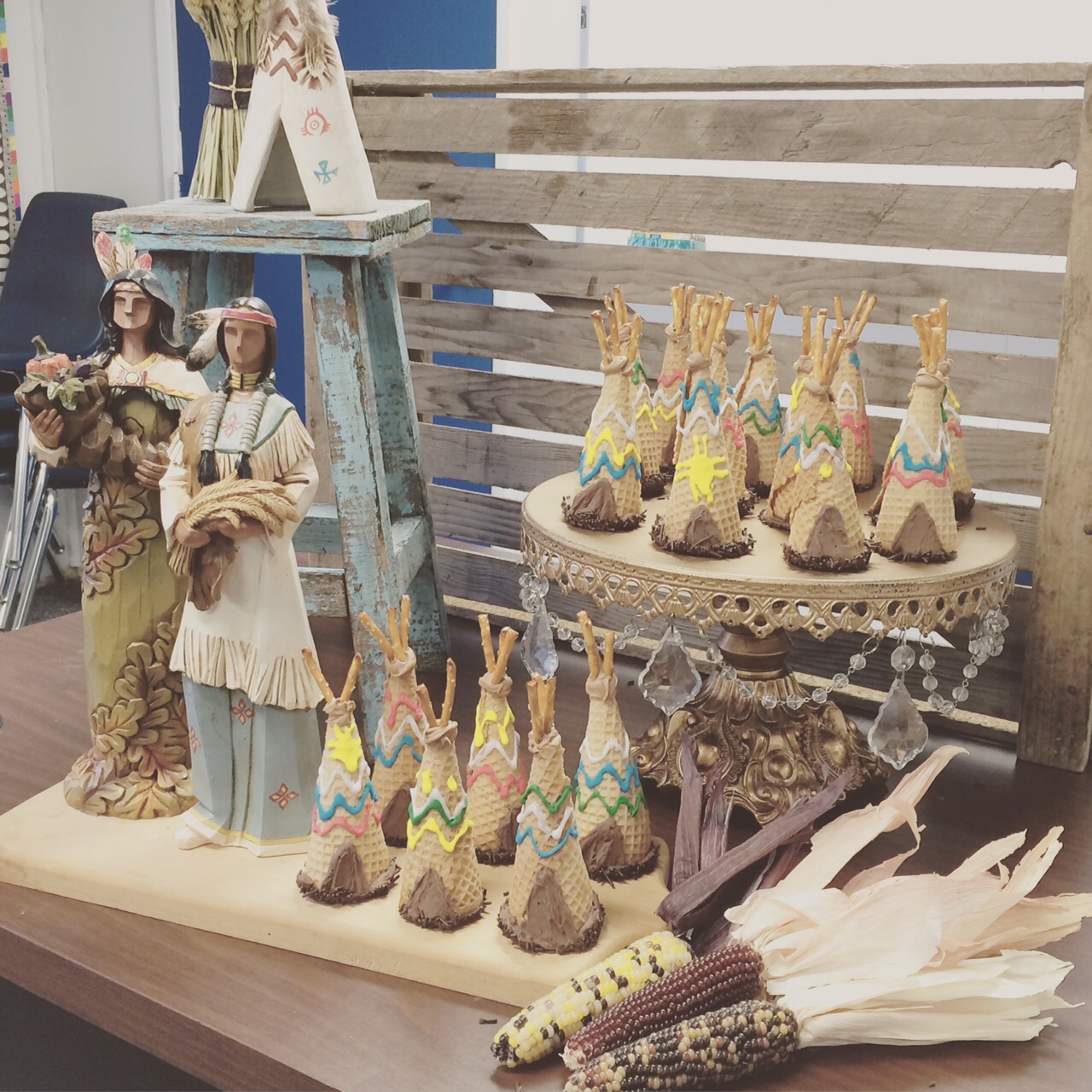 Little Farmstead Ice Cream Cone Cupcake Teepees and Teepee Art...