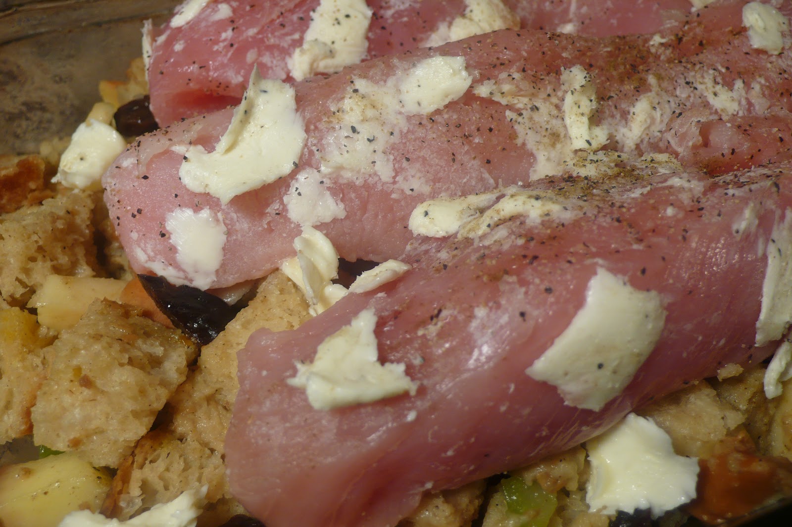 Joyously Domestic Turkey Tenderloins with Apple and Dried Cherry Stuffing