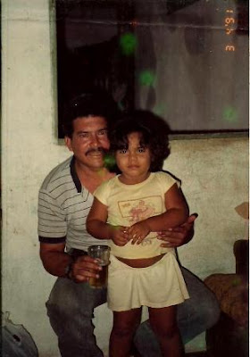 Papai e eu numa festa na casa da Tia Lucimar (1991)