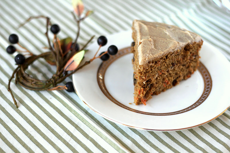 chockohlawtay Carrot Cake with MapleCinnamon Frosting