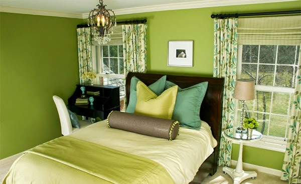 Habitaciones en marrón y verde - Ideas para decorar dormitorios