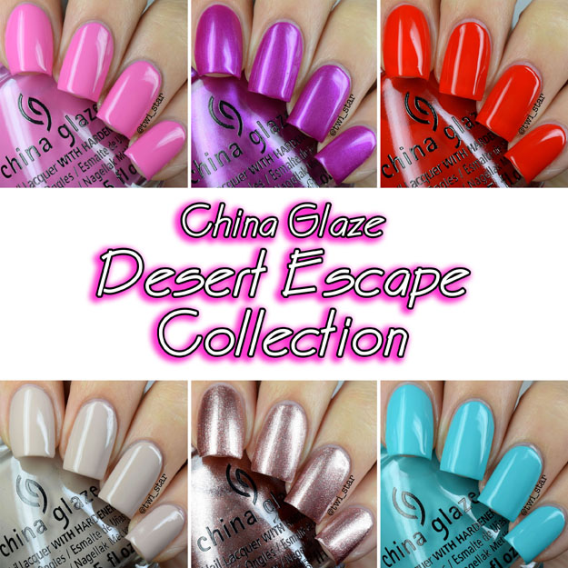 China Glaze Desert Escape Collection swatches