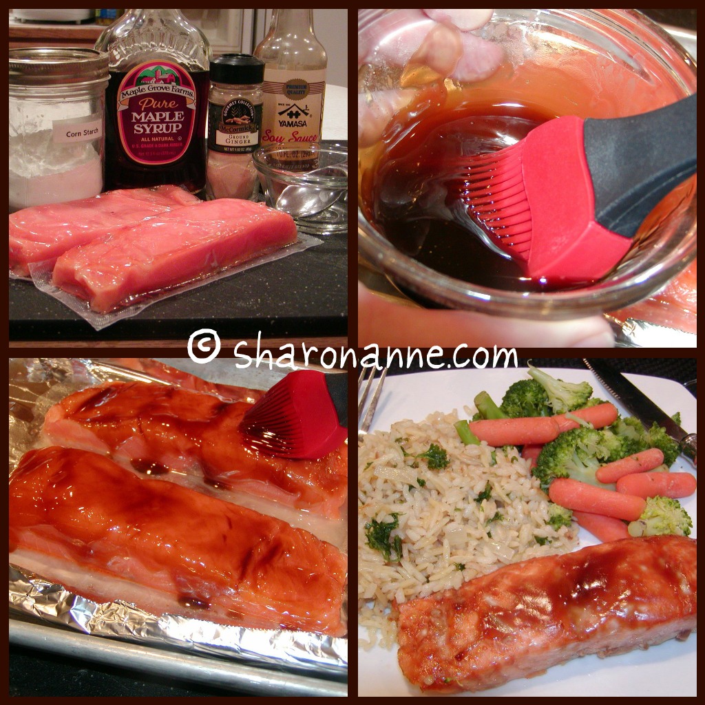 Share Alike Cooking Maple Glazed Salmon GlutenFreeFriendly