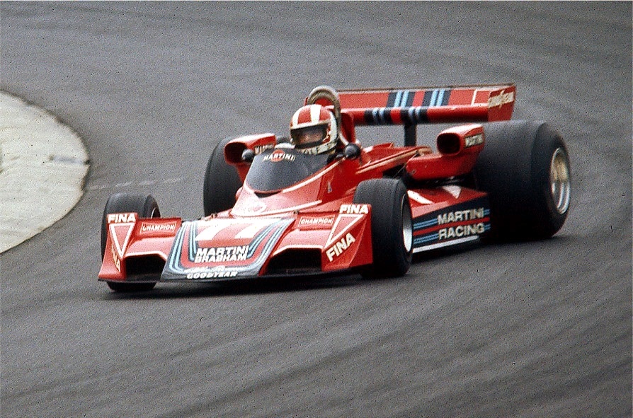 Rolf Stommelen wrestles the the 1976 BrabhamAlfa Romeo BT45
