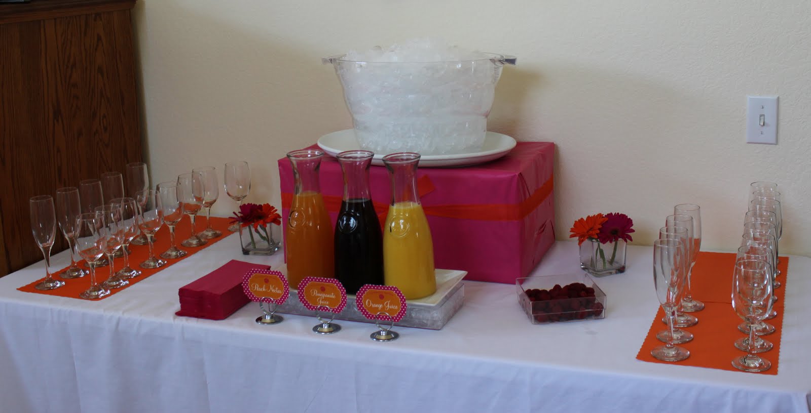 Chic to Chic Events Pink & Orange Bridal Shower