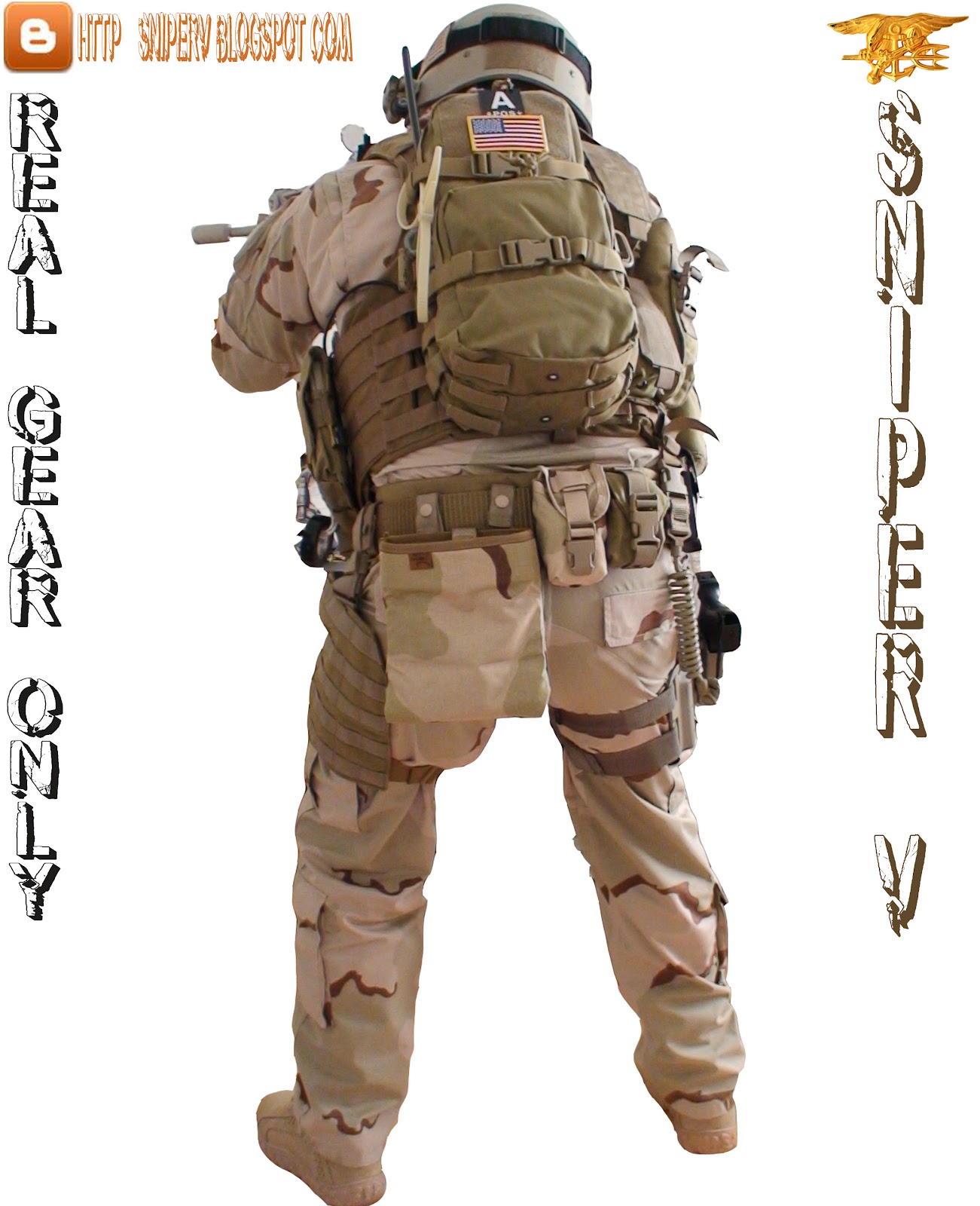 Google+ THE SNIPER.V REAL DEAL AOR1 NAVY SEAL AIRSOFT LOADOUT