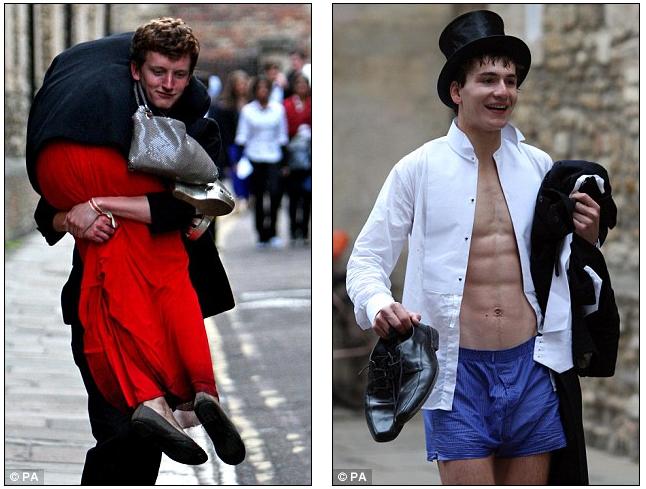 The passing-out ball: End-of-year celebrations prove a little TOO much for some Cambridge students
