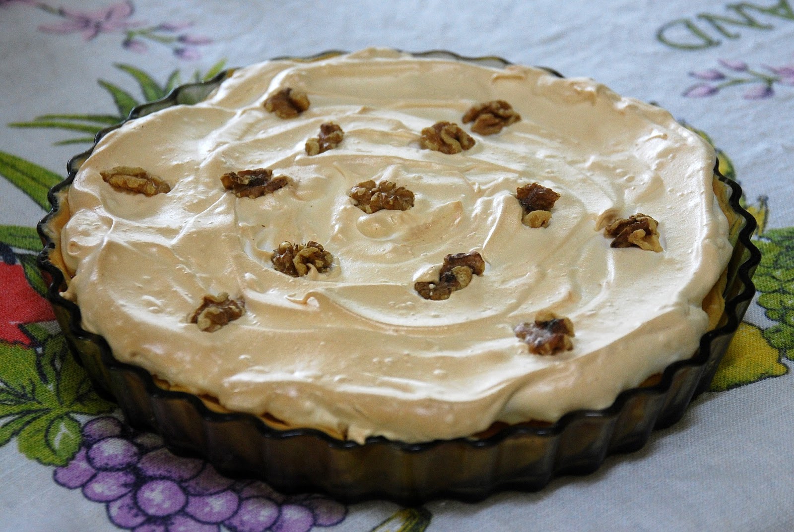 Pineapple Princesses Walnut Meringue Pie