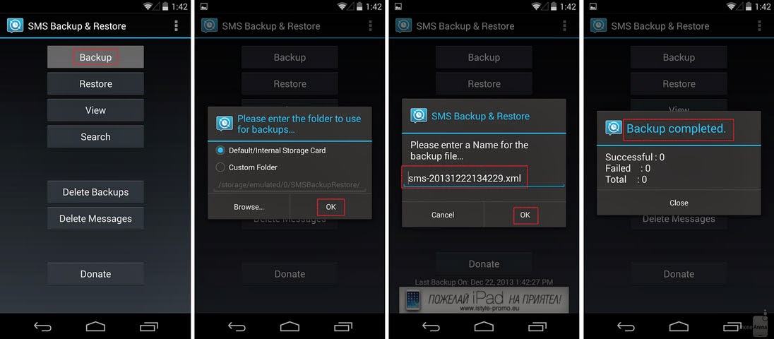 Backup-daten Android Terbaik Saat