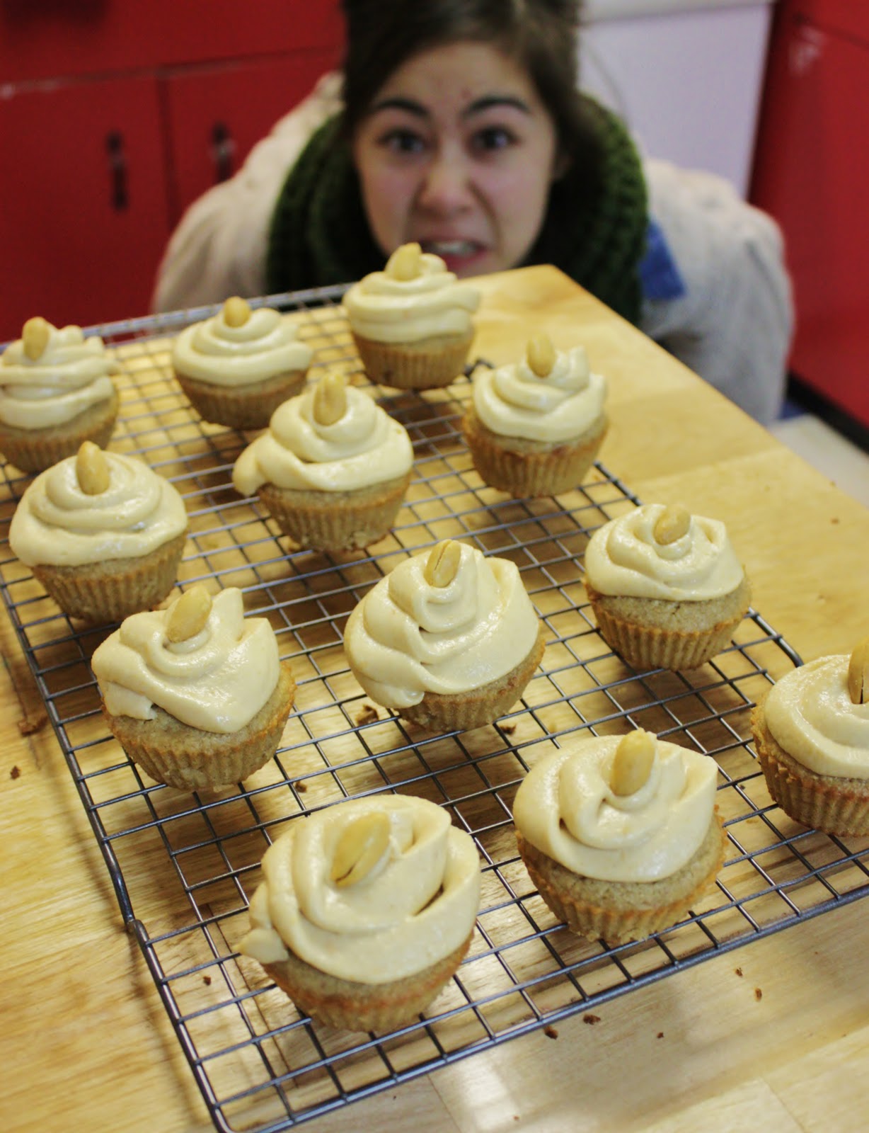 This Rawsome Vegan Life vanilla cupcakes with peanut butter frosting