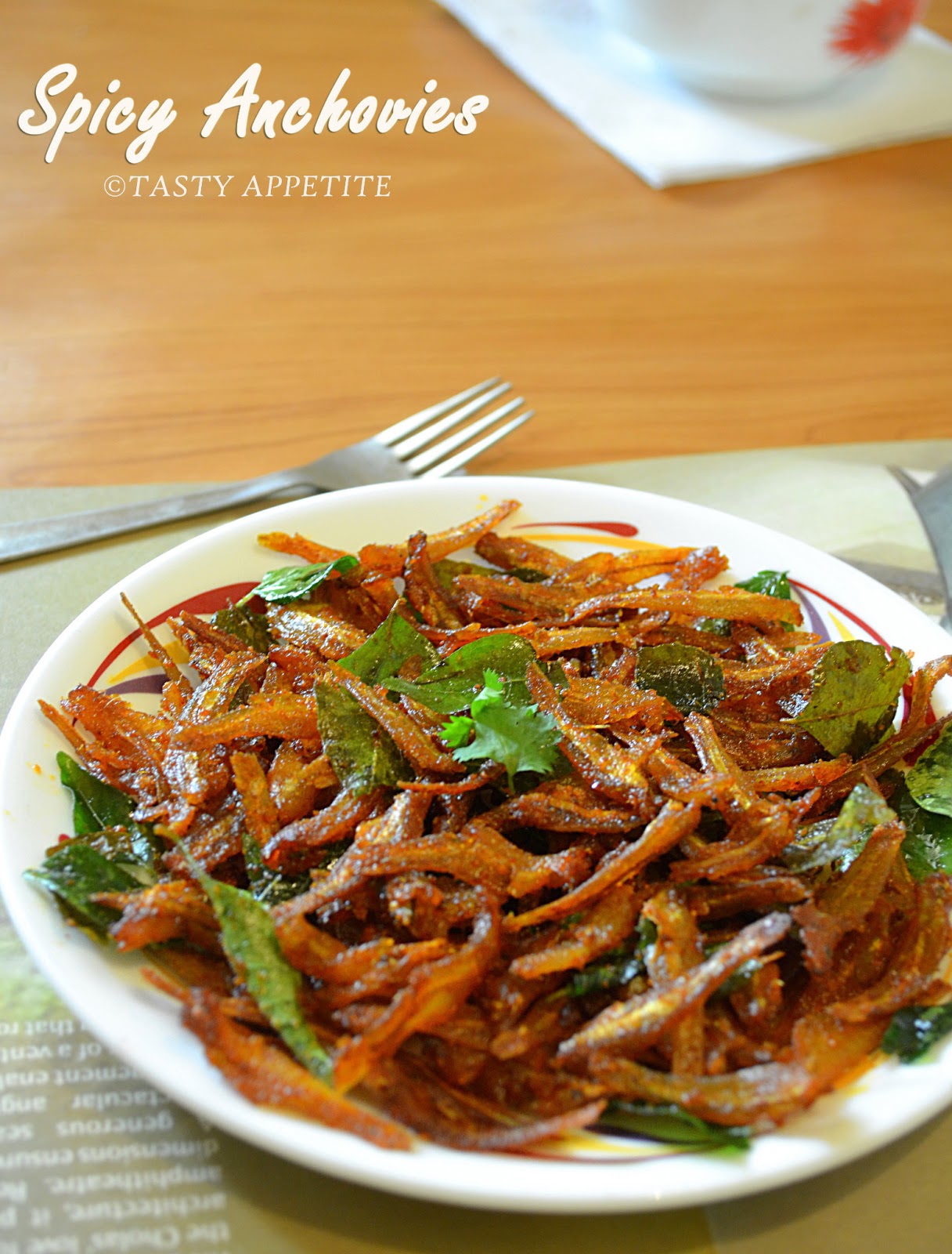 How to make Spicy Fried Anchovies / Nethili Varuval / Spicy Anchovies