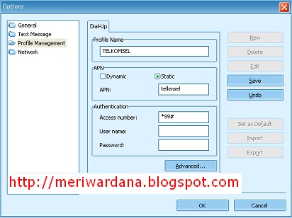 Setting Internet Modem Kartu Telkomsel