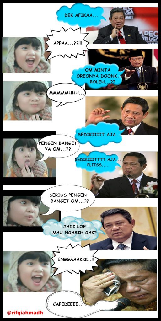 Plesetan Lucu Percakapan Afika dan SBY
