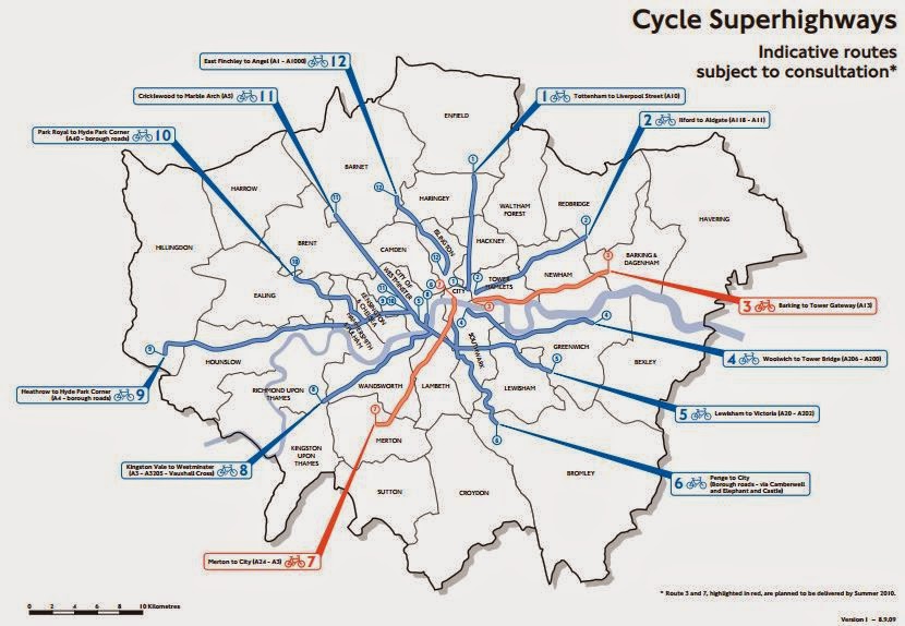 London Cycle Superhighway Map Hackney Cyclist: Cycle Superhighway 1
