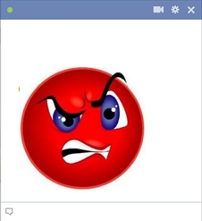 So angry.. Facebook Angry Smiley Face