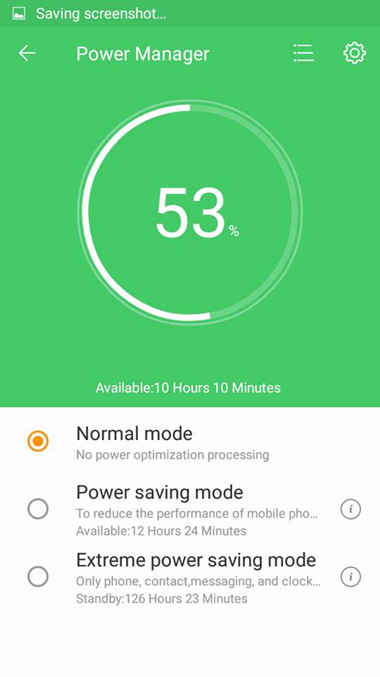 Primo NX3 Extreme Power Saving Mode 2