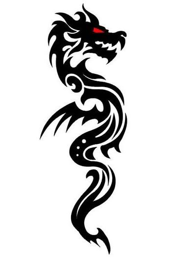 simple dragon tattoo tribal dragon tattoos designs