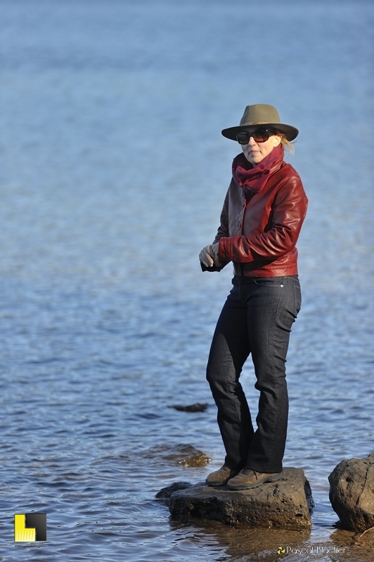 valérie blachier sur le lac du bouchet photo pascal blachier