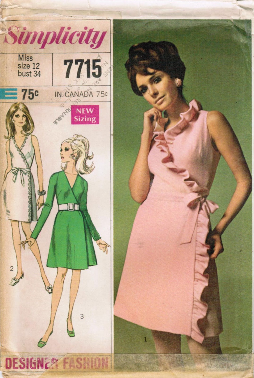 Style - 60s Mod A-Line Wrap Dress