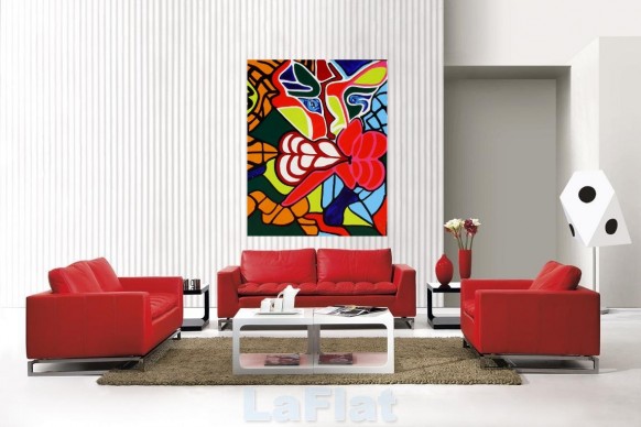 Fotos de Diseños de Salas en colores Rojo y Blanco | Cómo arreglar los