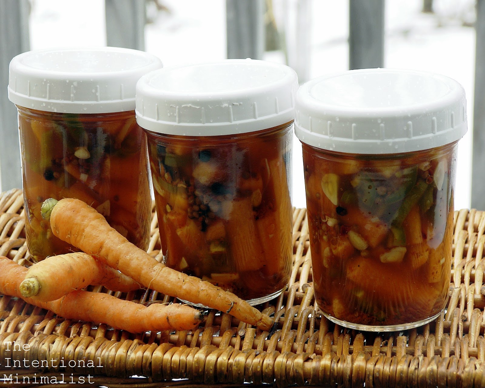 Spicy Pickled Carrots The Intentional Minimalist