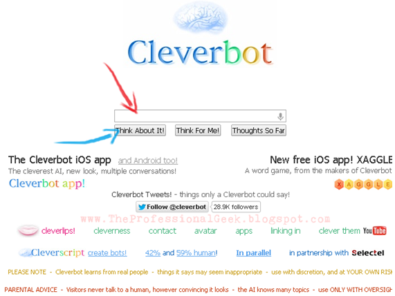 موقع cleverbot التحدث الى الروبوت