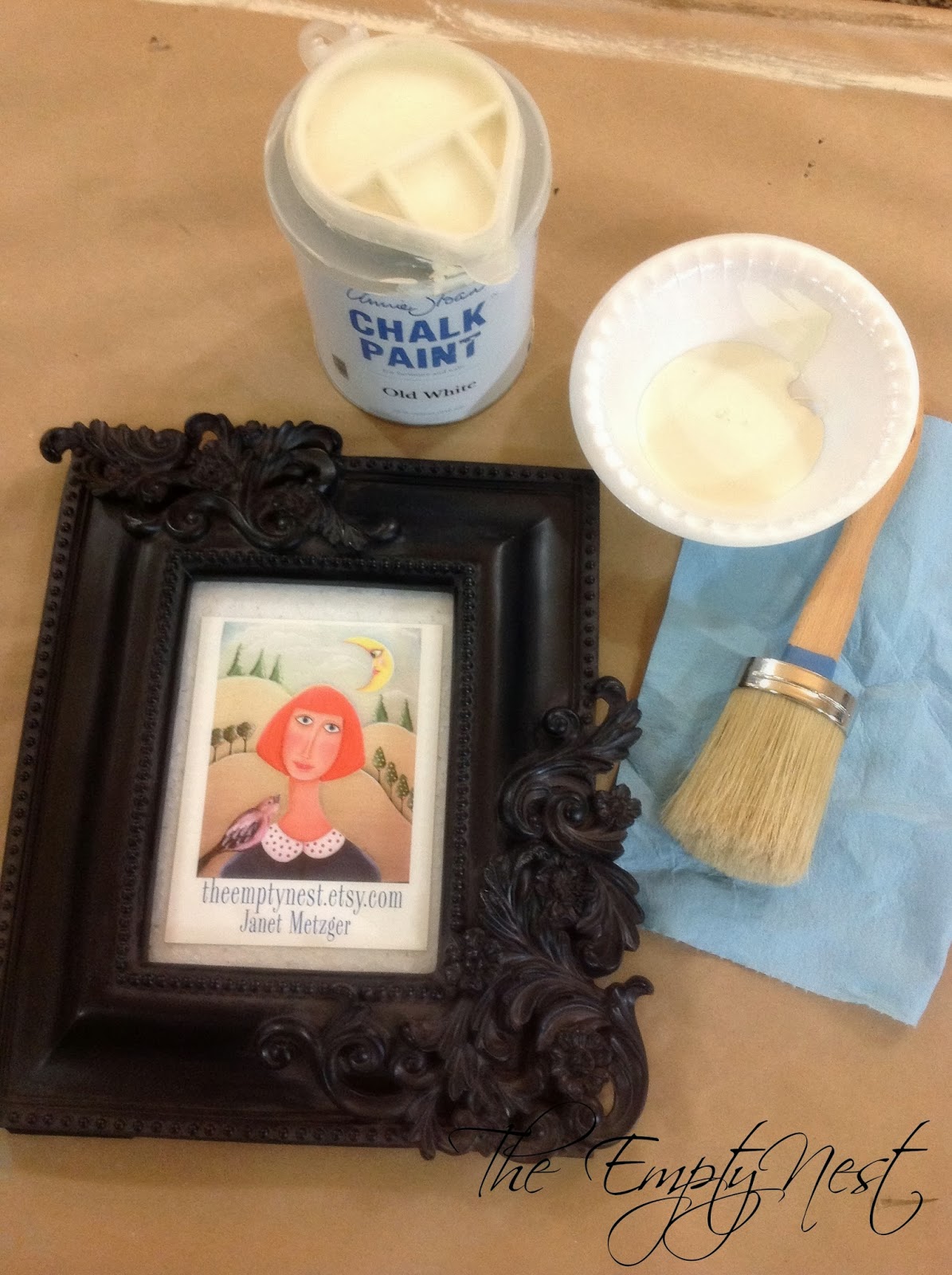 The Empty Nest how to dry brush with Chalk Paint® by Annie Sloan or I