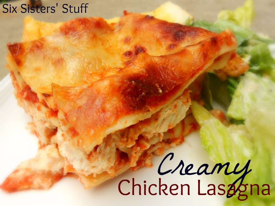 Creamy Chicken Lasagna Six Sisters' Stuff
