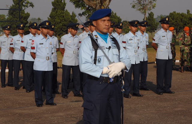 KAPTEN (LEK) PURNOMO,A.Md. SEBAGAI KOMANDAN UPACARA