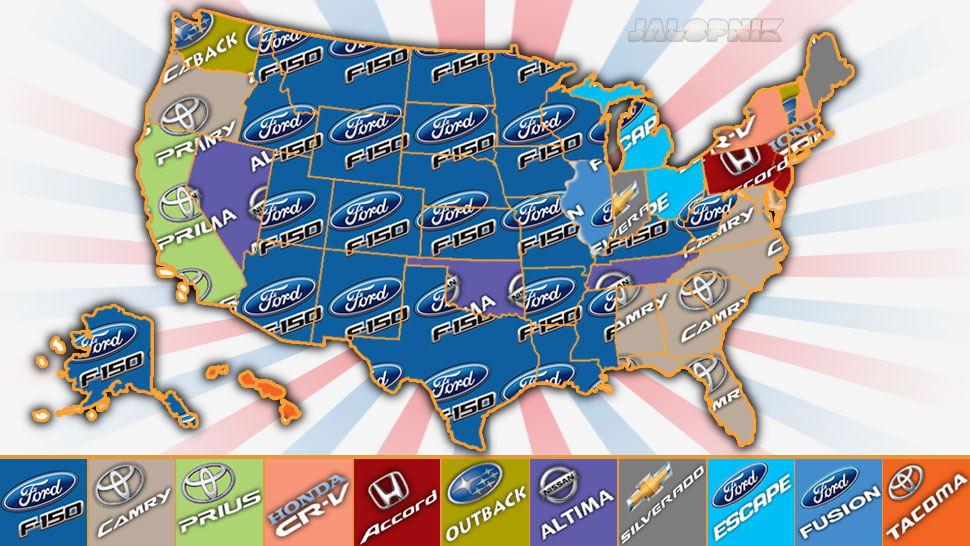 Speedmonkey The most popular cars in the US state by state