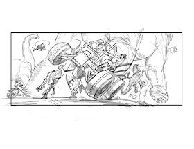 Image for Early Jurassic World Storyboards Reveal Unused Park Attractions & Action Sequences!