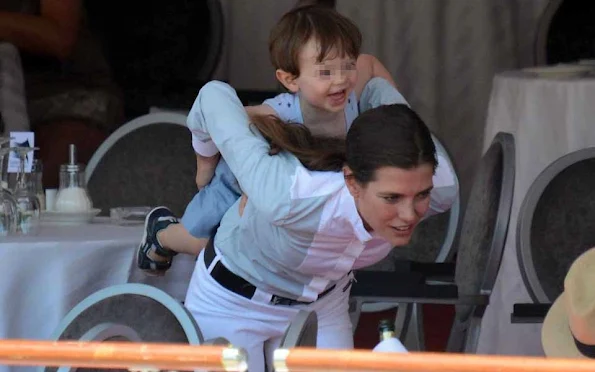 Princess Caroline of Hanover Charlotte Casiraghi and her son Raphael