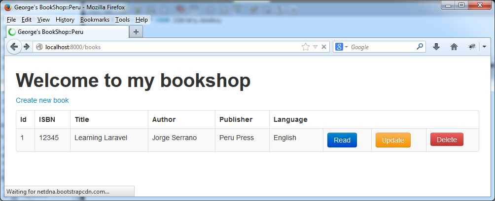 George S Blog Software Development Crud Operations In Laravel 4 With Mysql