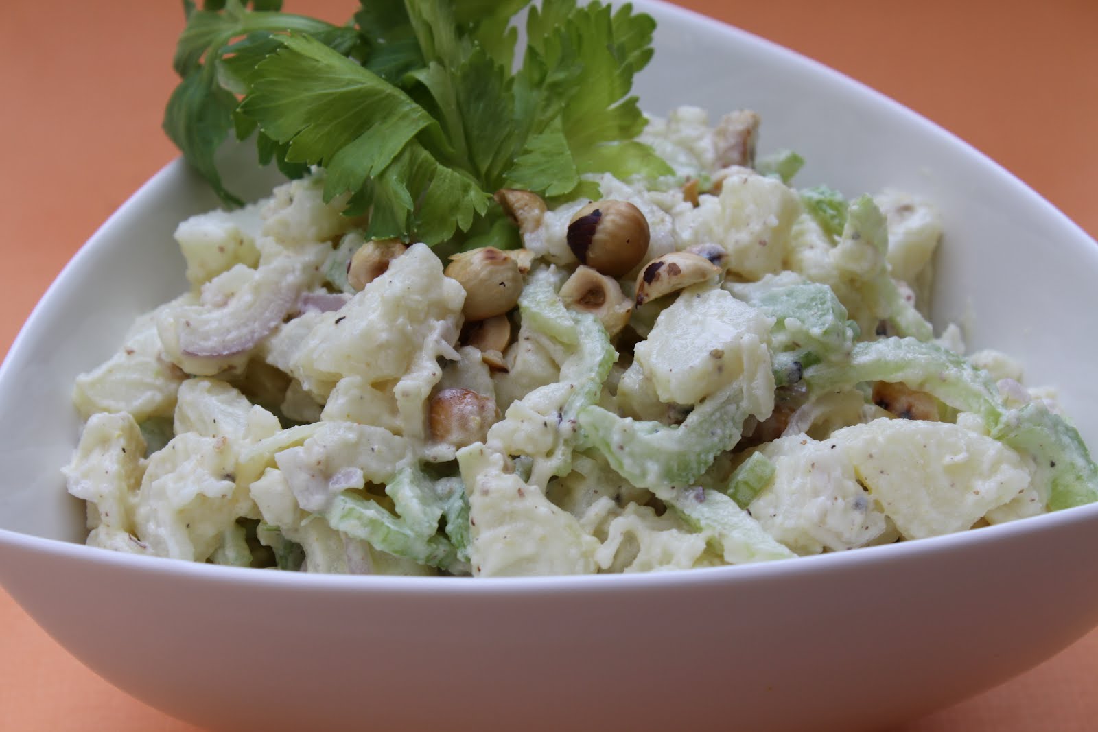 Pots and Frills Crunchy Potato Salad with Nuts