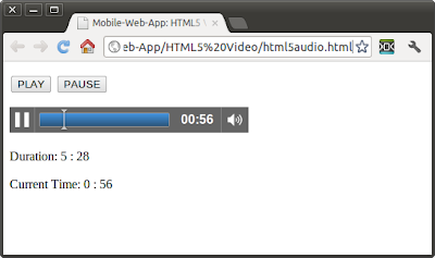 current time and duration of video current time and duration of video