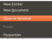 menambahkan 'open terminal here' pada nautilus menambahkan 'open terminal here' pada nautilus