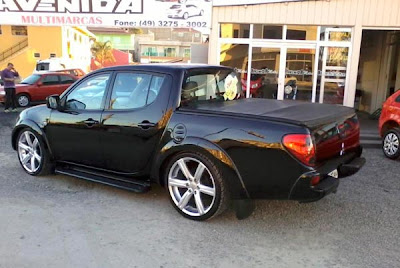 L200 Triton Rebaixada + Rodas 22"