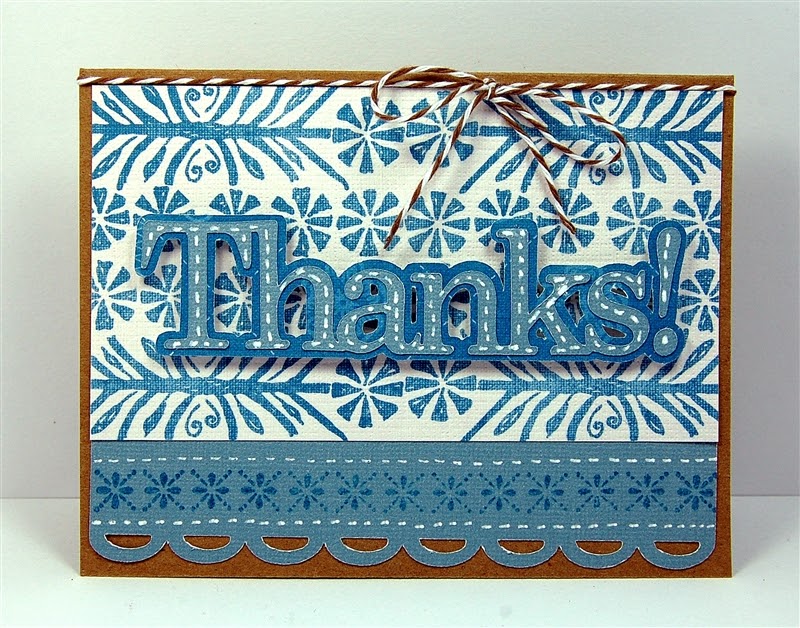 Capadia Designs Crafty Thank You Card