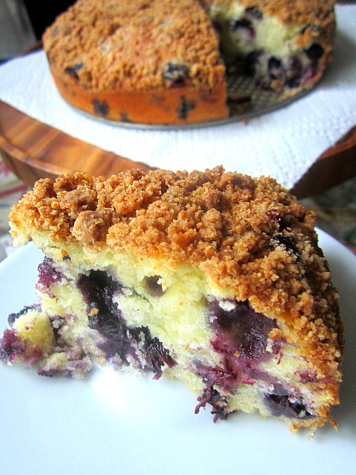 Blueberry Lemon Streusel Cake