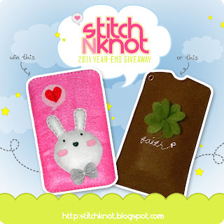 STITCHNKNOT'S 2011 YEAR-END GIVEAWAY!