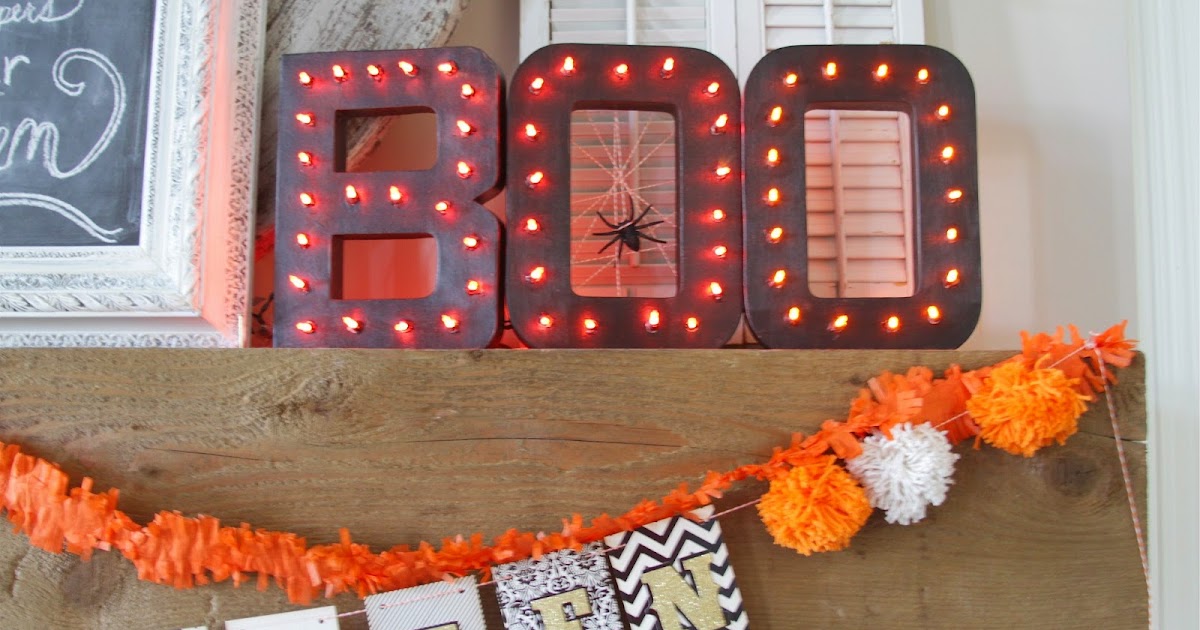 Nesting in the Bluegrass: Light up BOO letters