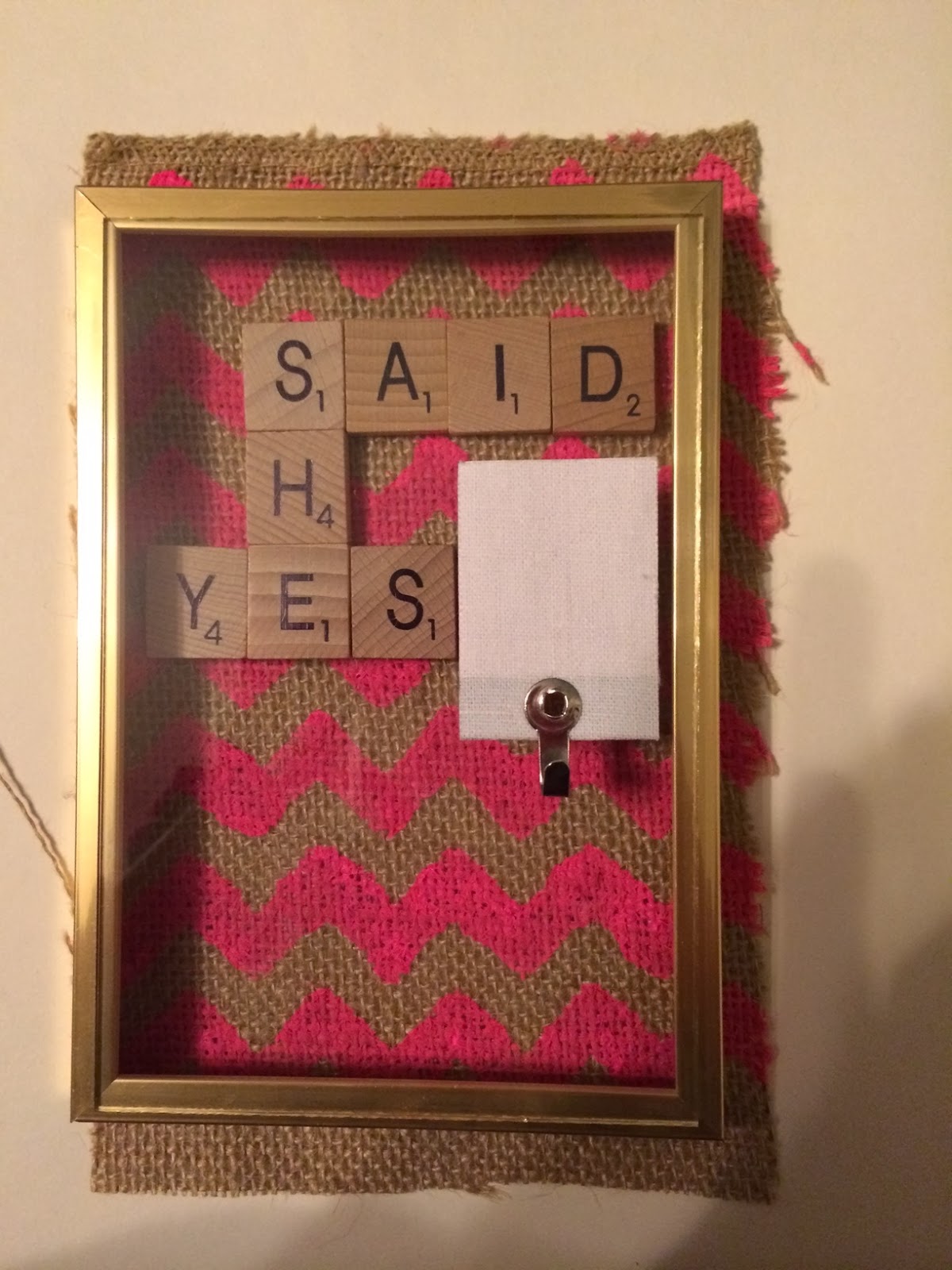 Backyard Bride DIY Picture Frame Ring Holder