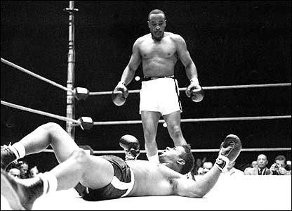 Image result for Liston knocks out Patterson - rematch 1963 -  newspaper reports