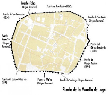 Plano de la Muralla de Lugo