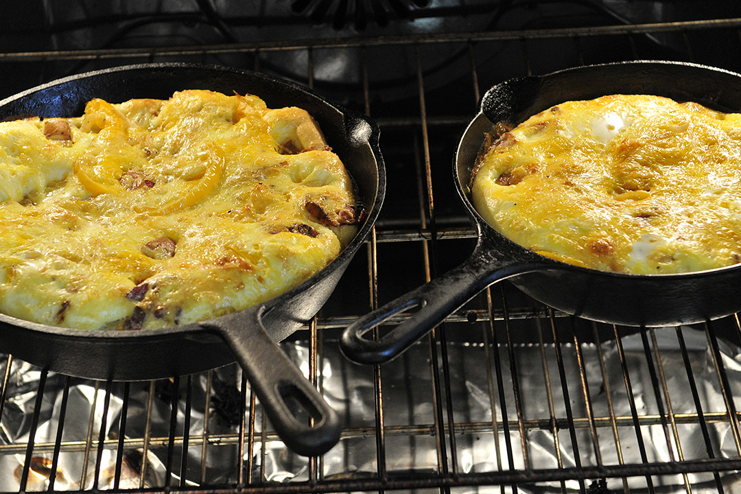 Simply Gourmet Cast Iron Breakfast with Potatoes, Bacon and Cheese