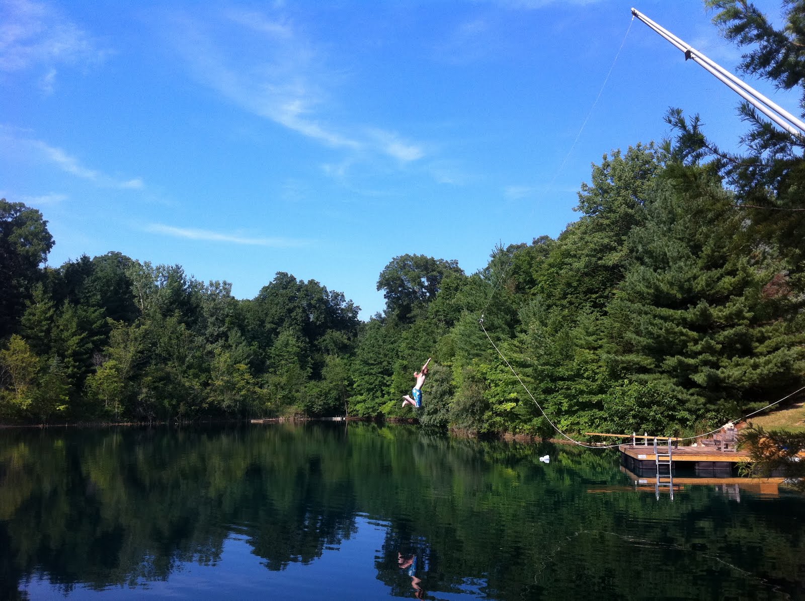 Herman Brothers Blog Perfect Pond Rope Swing