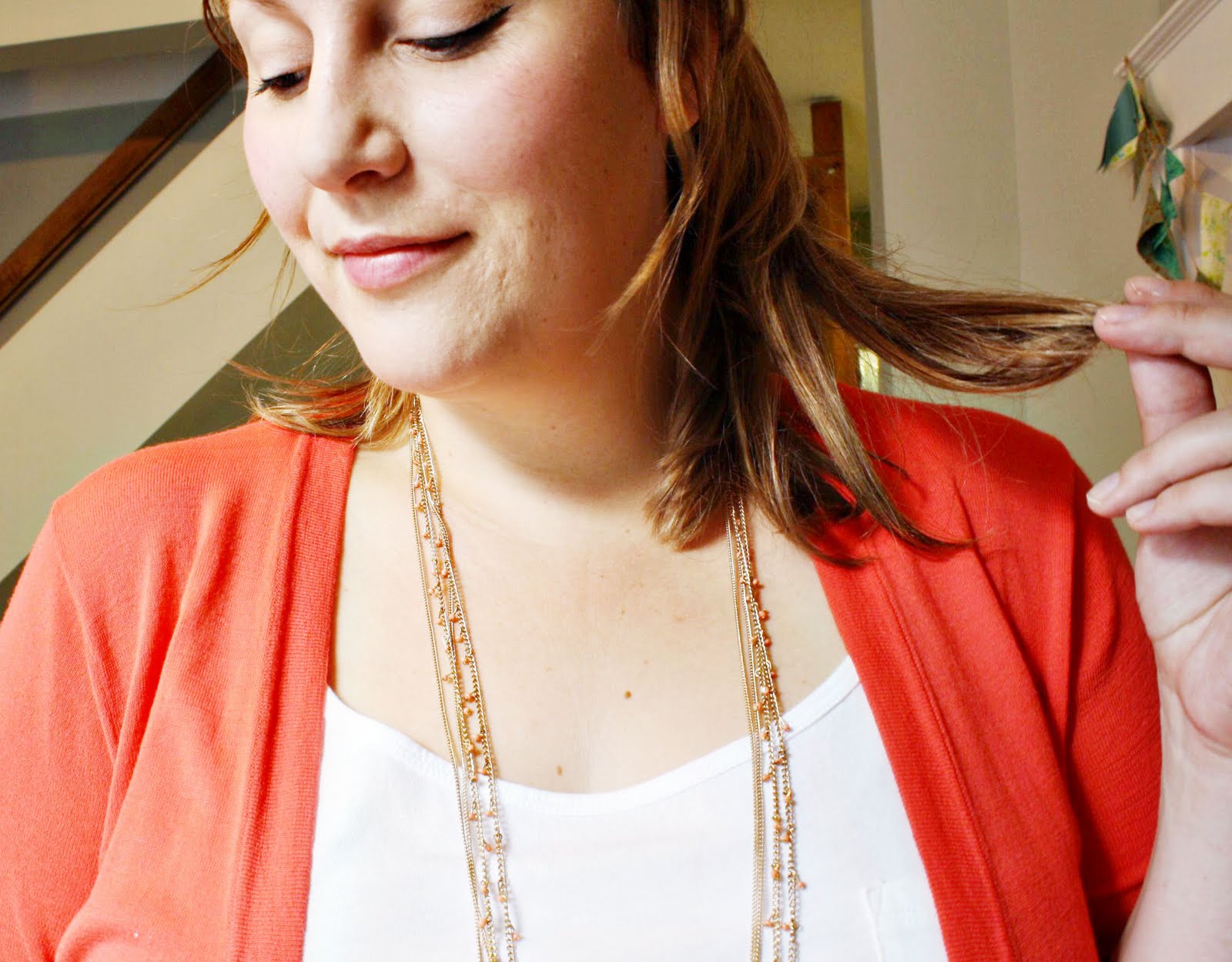 Lather. Write. Repeat. Style Peek long coral cardigan + boyfriend jeans