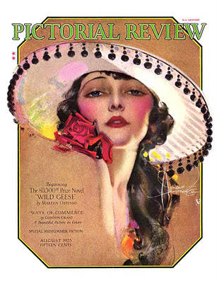 chicas de los años veinte en portadas de revistas antiguas