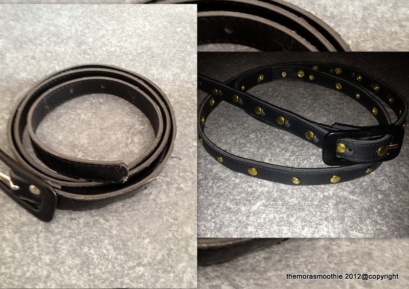 The Mora Smoothie fashion blog, DIY fashion by Paola Buonacara Diy recycling old belt to belt
