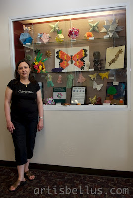 Origami Display at First Colony Branch Library